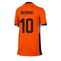 Dres Holandsko Memphis Depay #10 Domáci pre Ženy ME 2024 Krátky Rukáv